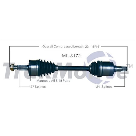 Surtrack Axle Cv Axle Shaft, Mi-8172 MI-8172